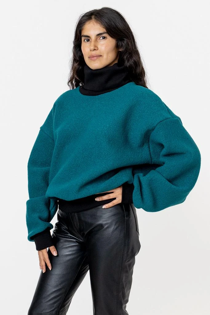 商品Los Angeles Apparel|RWHR313 - Wool Turtleneck Sweater with Heavy Cotton Rib,价格¥897,第1张图片