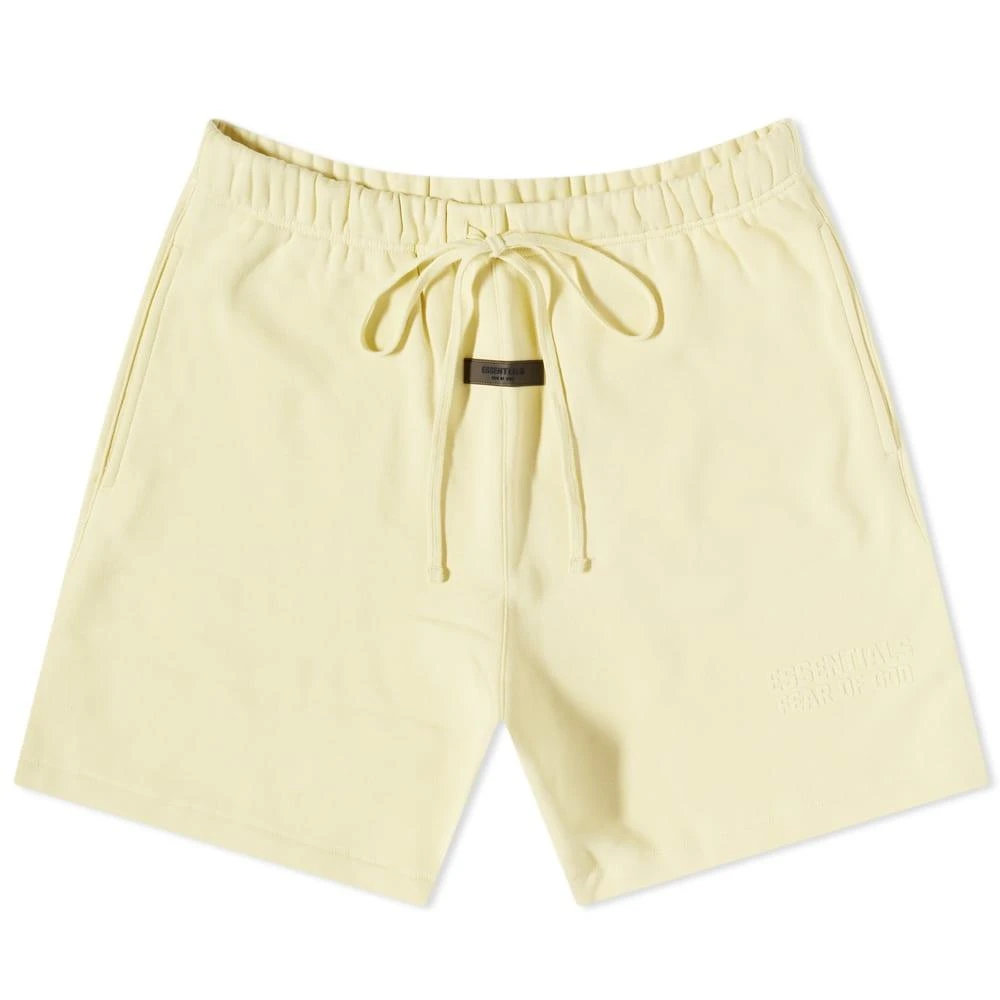 商品Essentials|Fear of God ESSENTIALS Logo Sweat Shorts - Canary,价格¥513,第1张图片