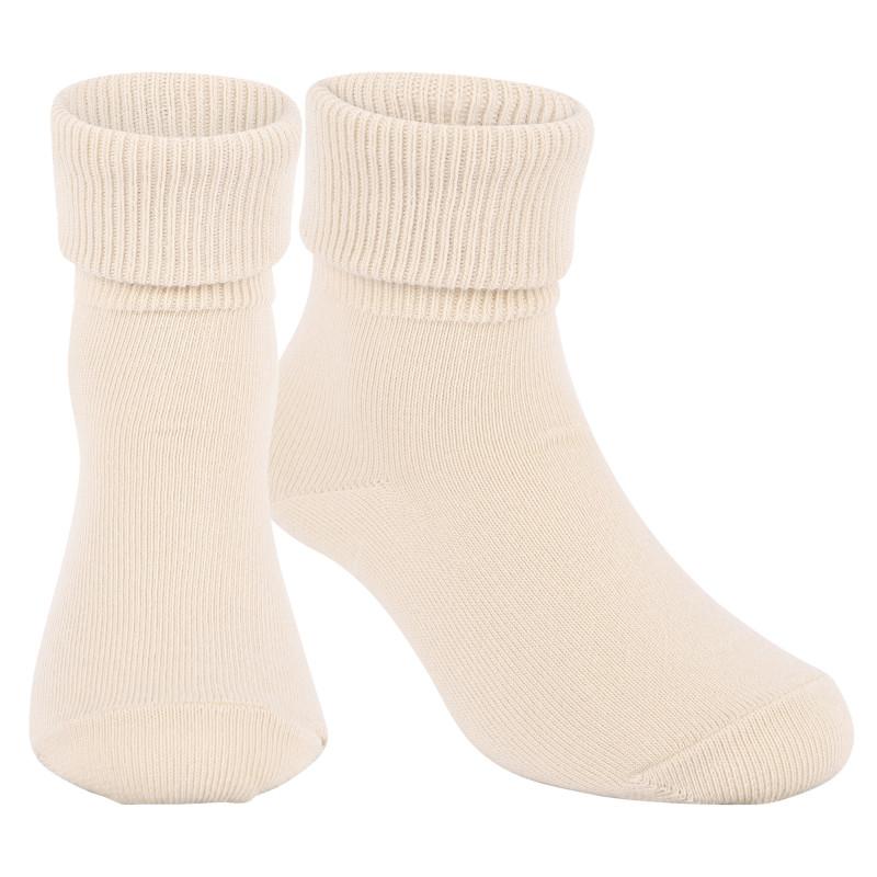 Ribbed baby socks in ecru商品第1张图片规格展示