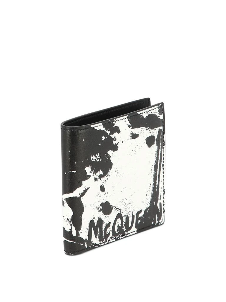 商品Alexander McQueen|Mcqueen Graffiti Wallets & Card Holders Black,价格¥1440,第2张图片详细描述