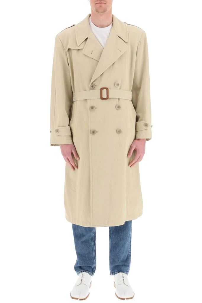商品MAISON MARGIELA|Maison Margiela Long Trench Coat,价格¥15730,第2张图片详细描述