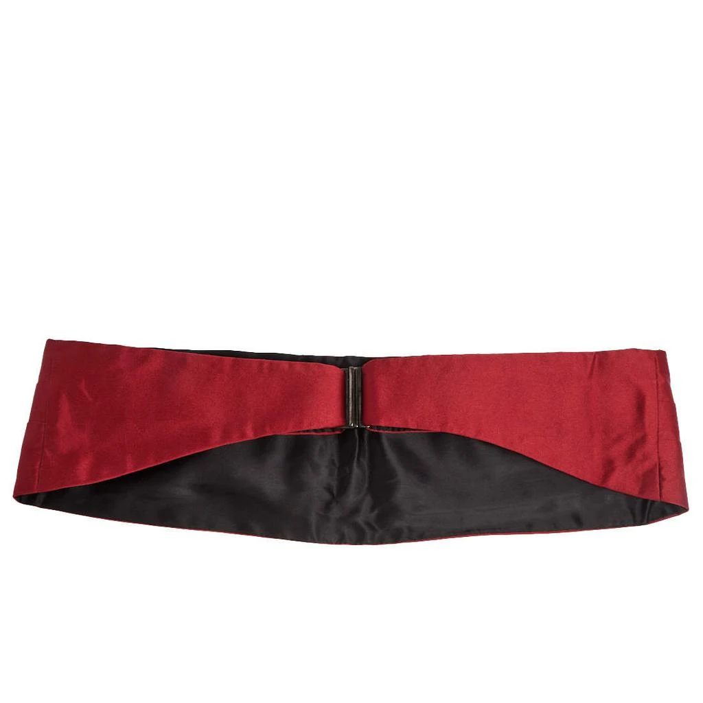 商品[二手商品] Zegna|Ermenegildo Zegna Red Pleated Silk Satin Cummerbund,价格¥807,第2张图片详细描述
