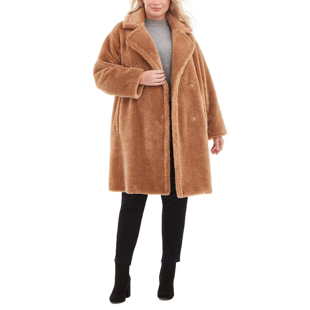商品Michael Kors|Plus Size Faux-Fur Teddy Coat,价格¥713,第3张图片详细描述