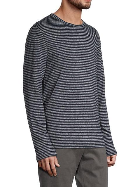 Mouline Stripe Crewneck Long-Sleeve T-Shirt商品第4张图片规格展示