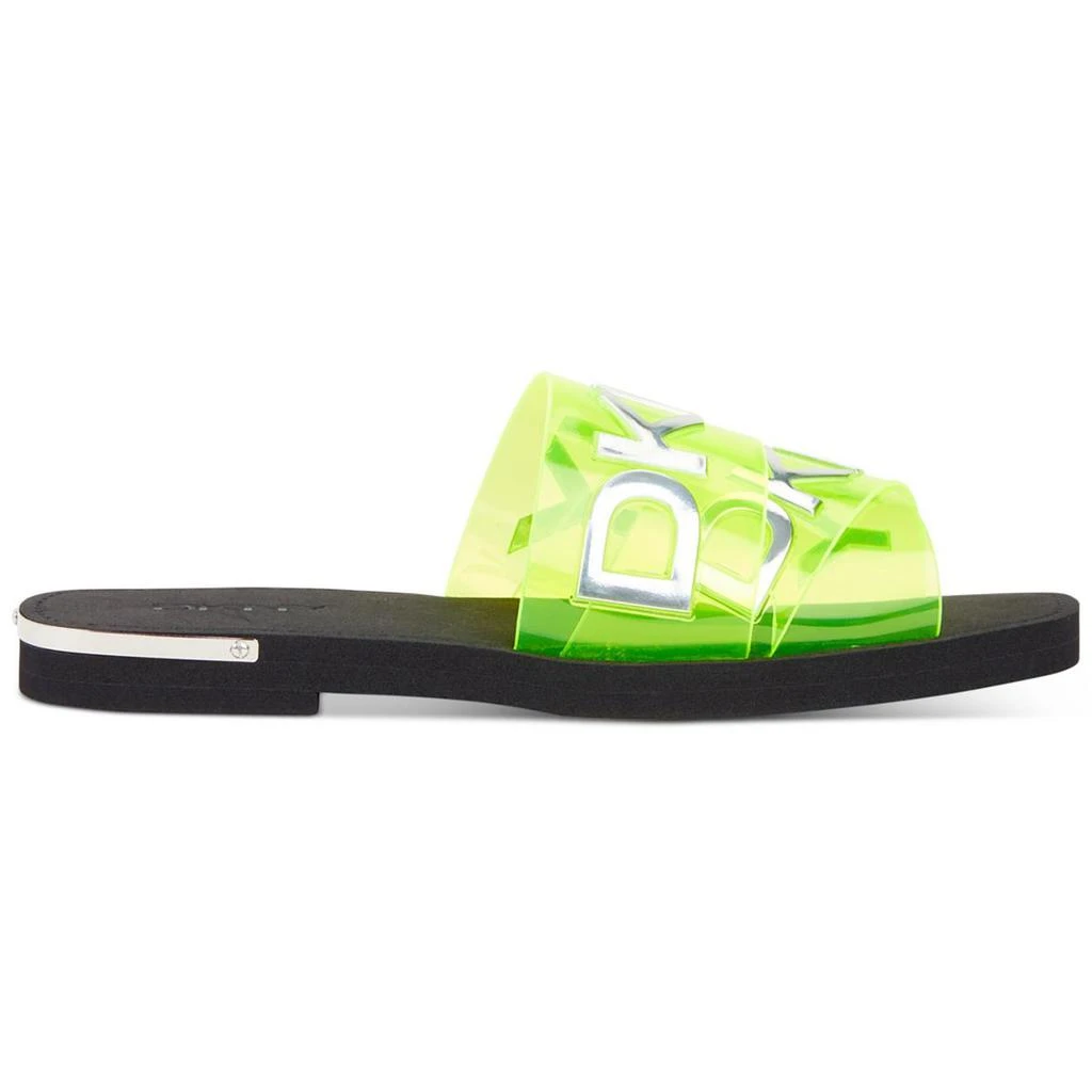 商品DKNY|DKNY Womens IDALIE LOGO Pool Slide Open Toe Slide Sandals,价格¥318,第2张图片详细描述