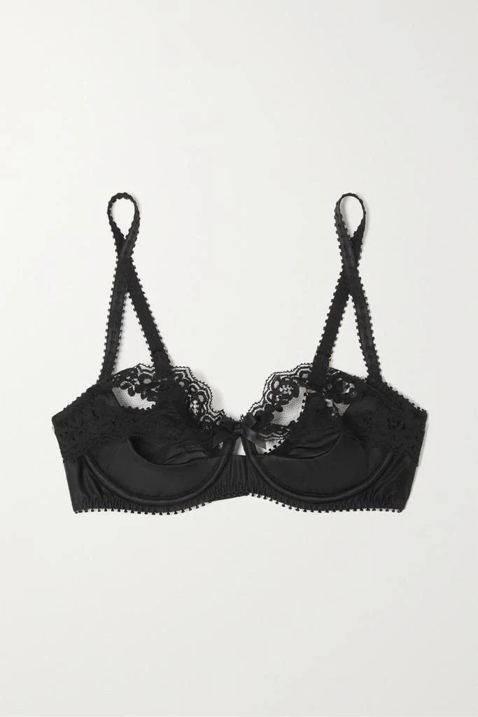 商品L'Agent by Agent Provocateur|Lacy 黎芭蕾丝丝缎带钢圈平台罩杯文胸,价格¥514,第1张图片