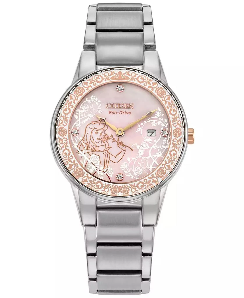 商品Citizen|Eco-Drive Women's Disney Princess Sleeping Beauty Aurora Enchanted Stainless Steel Bracelet Watch 30mm Boxed Set,价格¥2718,第2张图片详细描述