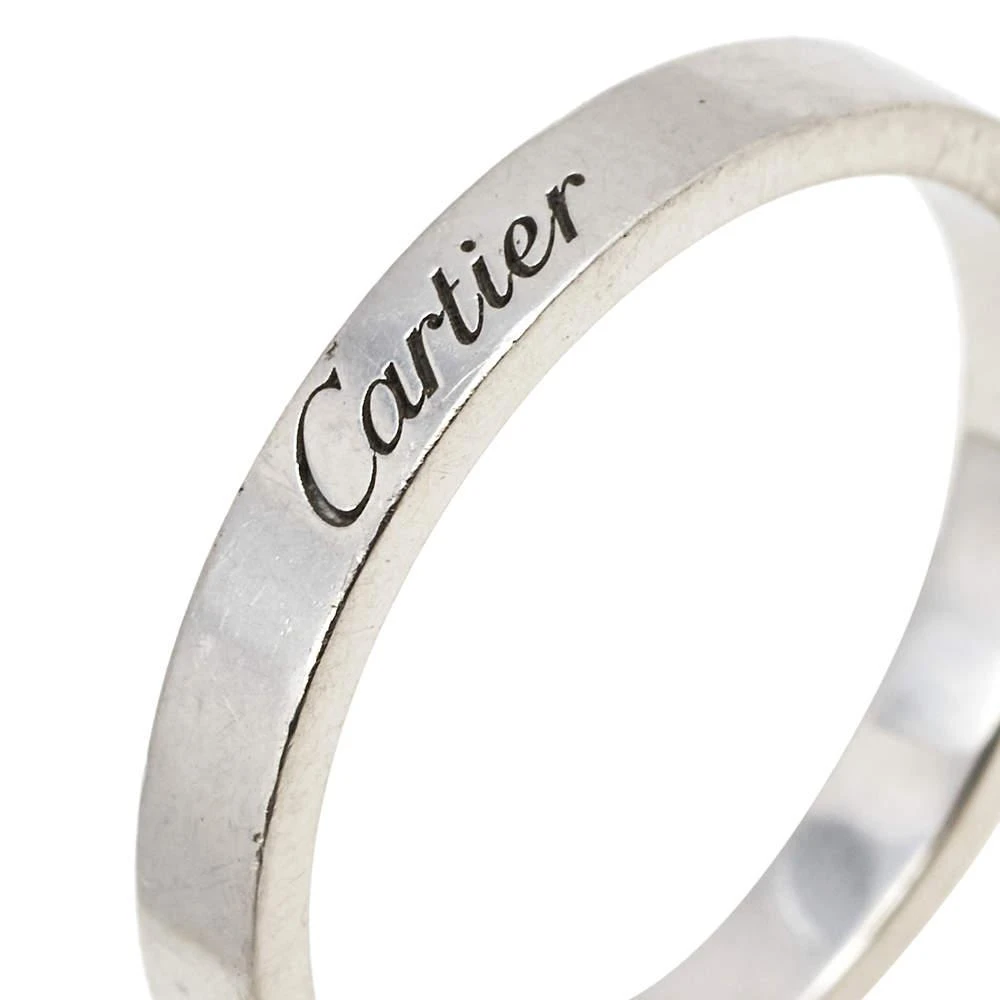 商品[二手商品] Cartier|Cartier C de Cartier Platinum Wedding Band Ring Size 59,价格¥3202,第3张图片详细描述