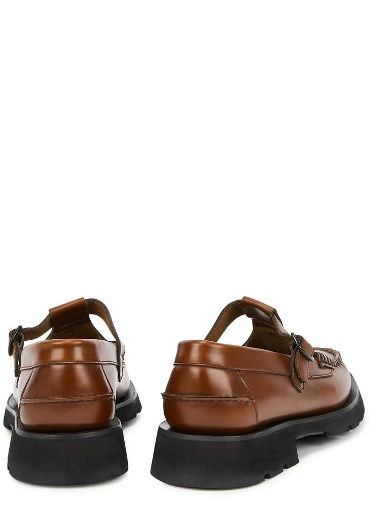 商品Hereu|Alber Sport brown leather T-bar loafers,价格¥3163,第3张图片详细描述