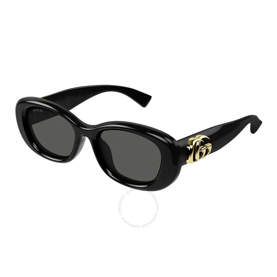 商品Gucci|Grey Oval Ladies Sunglasses GG1829SK 001 53,价格¥1557,第1张图片