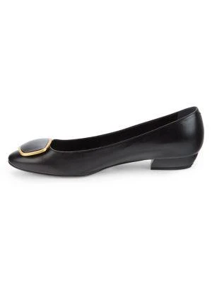 商品Roger Vivier|Vertigo Leather Ballet Flats,价格¥1229,第4张图片详细描述