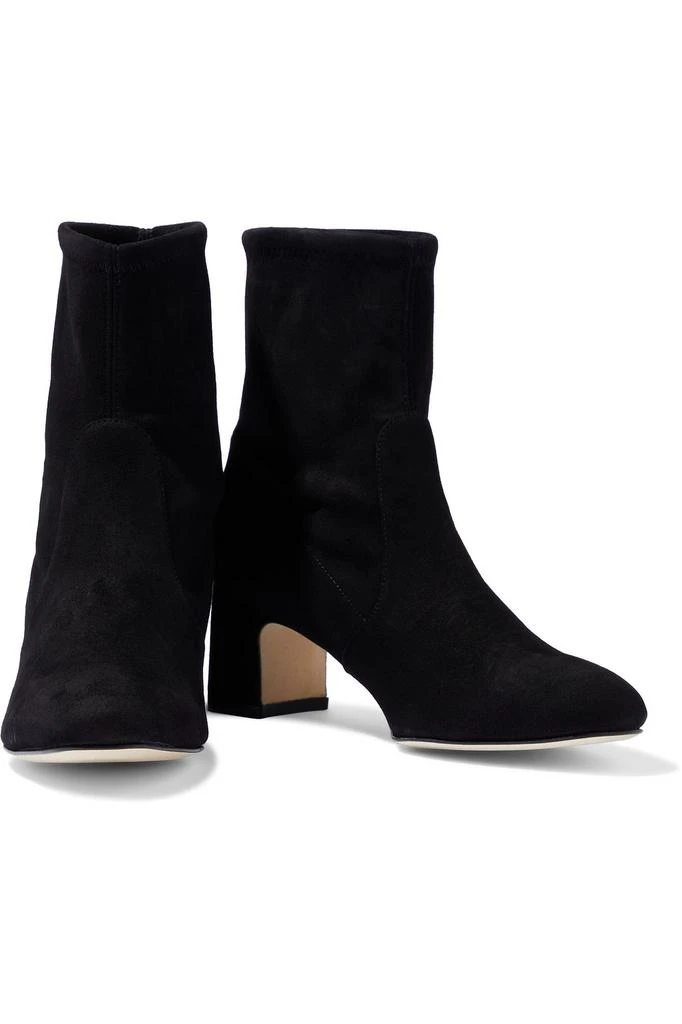 商品Stuart Weitzman|Niki stretch-suede sock boots,价格¥1477,第2张图片详细描述