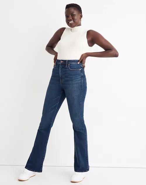 商品Madewell|Tall Curvy Skinny Flare Jeans in Colleton Wash,价格¥722,第1张图片