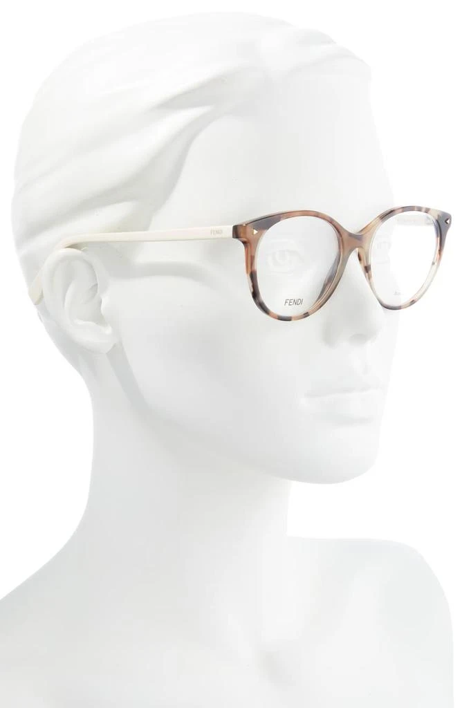 商品Fendi|52mm Round Optical Frames,价格¥816,第3张图片详细描述