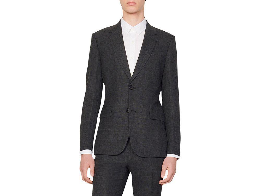 商品Sandro|Legacy Gray Suit Jacket,价格¥4396,第1张图片
