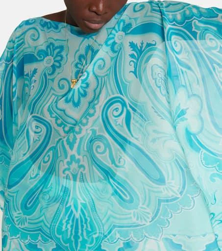 商品ETRO|Paisley silk chiffon top,价格¥3052,第4张图片详细描述