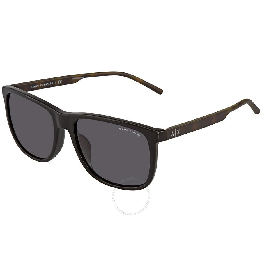 商品Armani Exchange|Grey Square Men's Sunglasses AX4070SF 815881 58,价格¥373,第2张图片详细描述