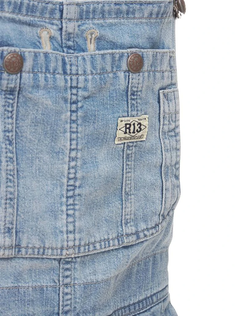 商品R13|Short Denim Overalls,价格¥2958,第4张图片详细描述