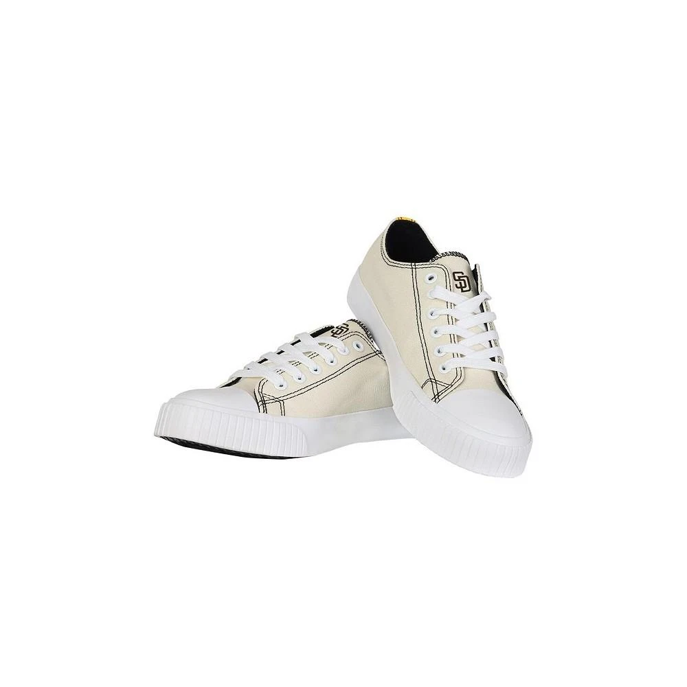 商品FOCO|Women's Cream San Diego Padres Low Top Canvas Shoes,价格¥447,第2张图片详细描述