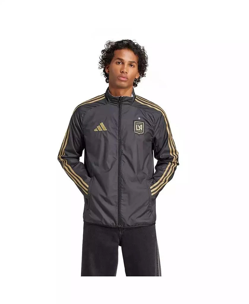 商品Adidas|Men's Black/White LAFC 2025 Anthem Reversible Full-Zip Jacket,价格¥821,第2张图片详细描述