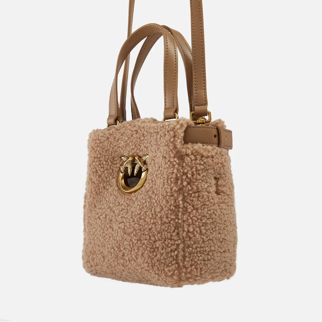 Pinko Mini Everyday Shopper Faux Shearling Bag商品第4张图片规格展示