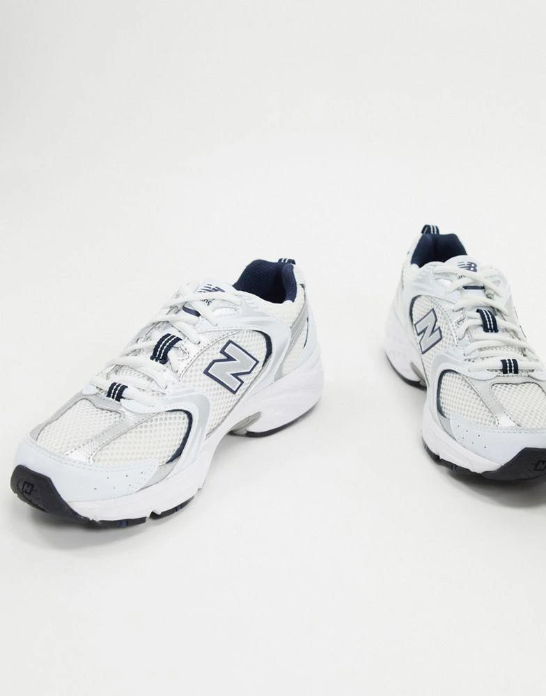 商品New Balance|New Balance 530 sneakers in white silver and blue - WHITE,价格¥861,第4张图片详细描述