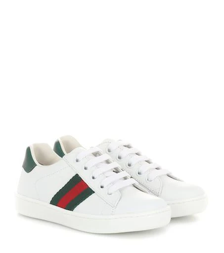 商品Gucci|Ace leather sneakers,价格¥3018,第1张图片