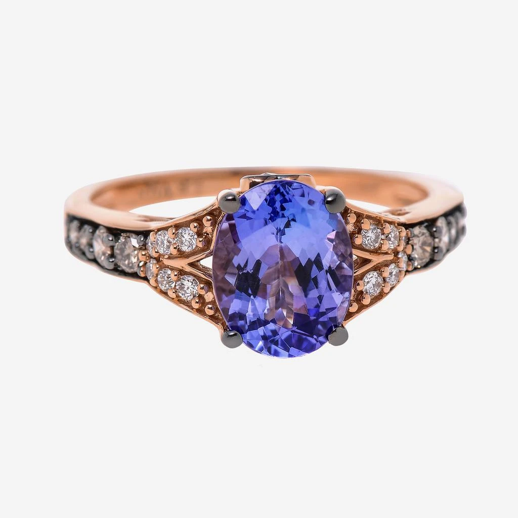商品Le Vian|Le Vian 14K Strawberry Gold, Tanzanite 1.70ct., Chocolate And Vanilla Diamond 0.33ct. Tw. Band Ring Sz 6.5 YQMA36,价格¥7359,第1张图片