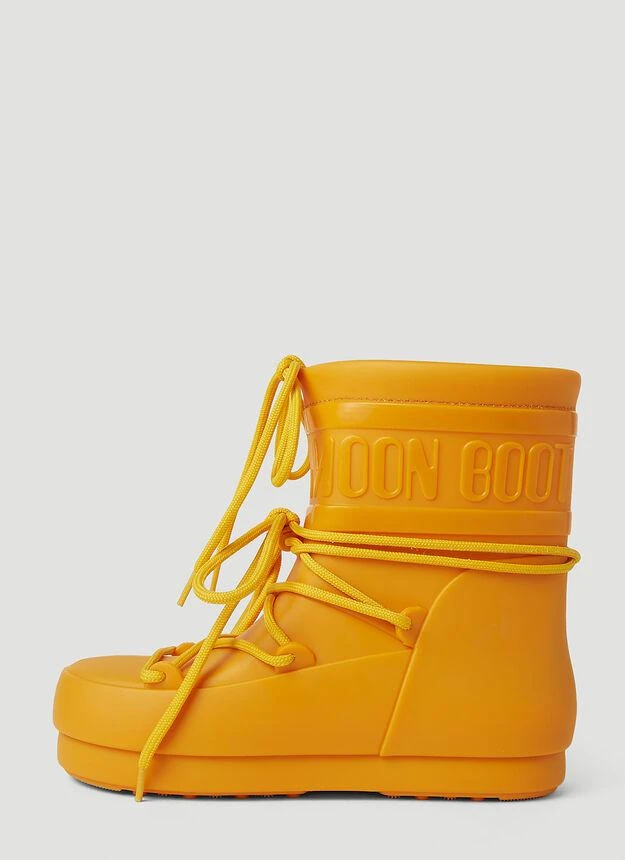 商品Moon Boot|Icon Low Rubber Rain Boots in Yellow,价格¥1512,第3张图片详细描述