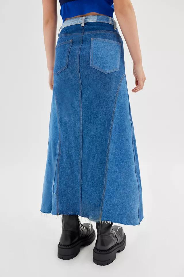 商品Urban Renewal|Urban Renewal Remade Denim Ruffle Maxi Skirt,价格¥1408,第6张图片详细描述