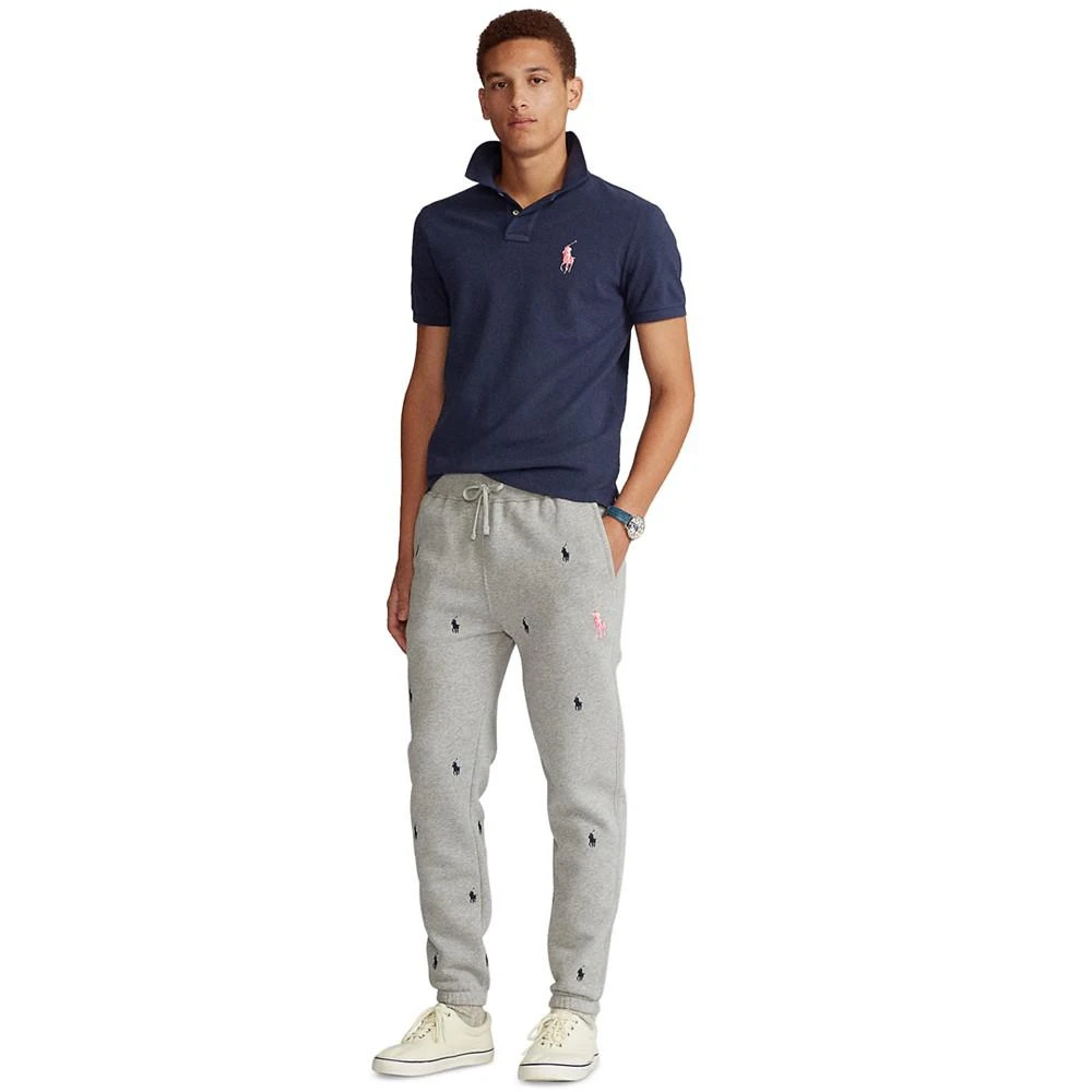 商品Ralph Lauren|Men's Pink Pony Mesh Polo Shirt,价格¥831,第3张图片详细描述