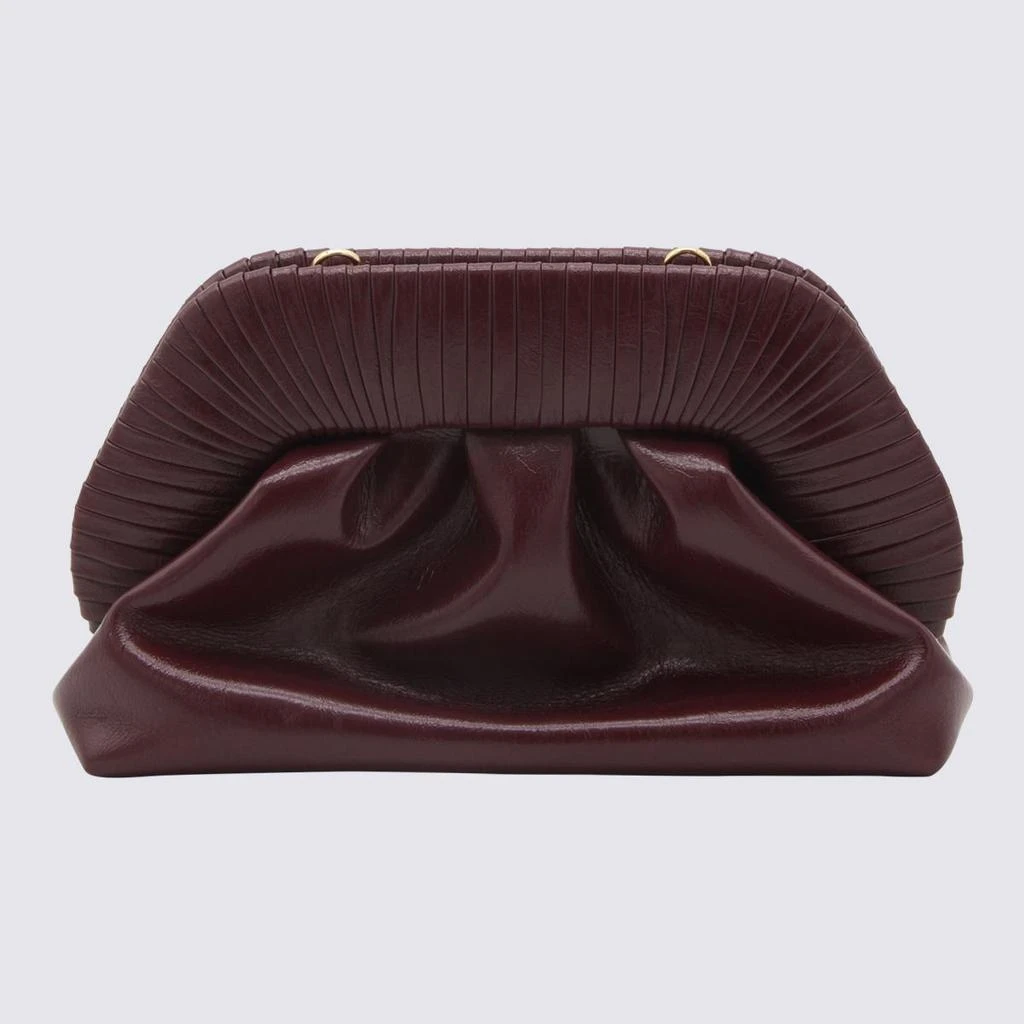 商品THEMOIRÈ|THEMOIRÈ MARSALA FAUX LEATHER TIA CORDONIA CLUTCH,价格¥1611,第2张图片详细描述