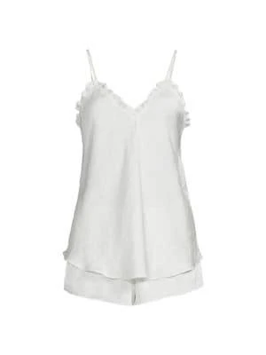 商品Flora Nikrooz|Miraj 2-Piece Silky Pajama Set,价格¥158,第3张图片详细描述