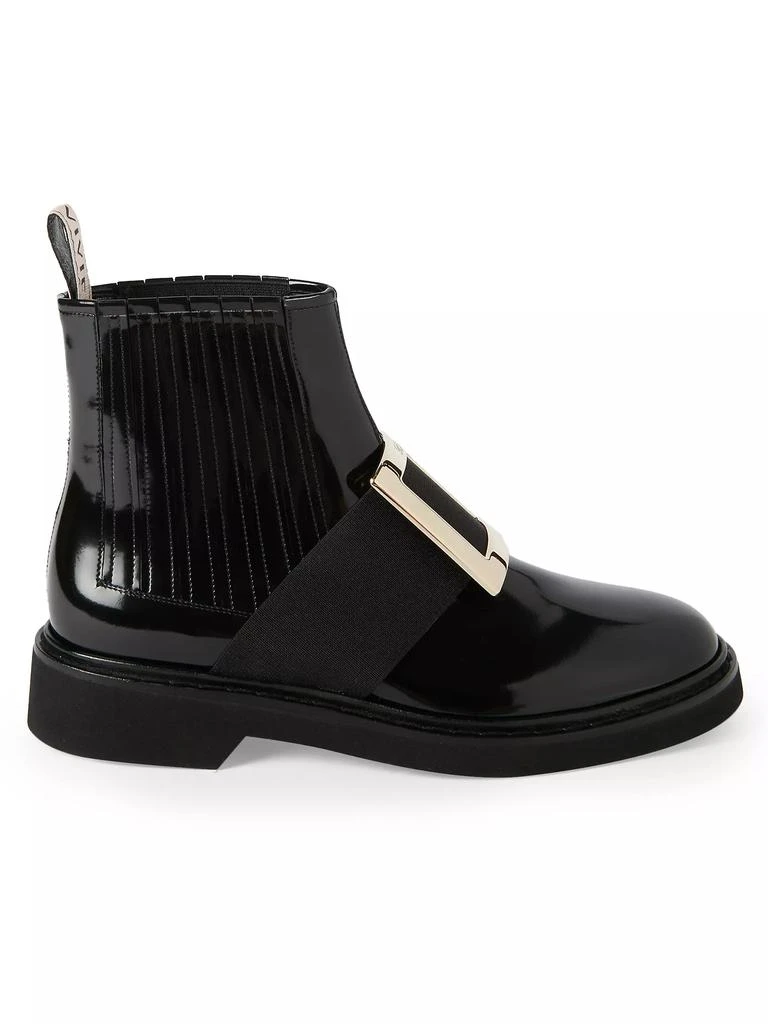 商品Roger Vivier|Viv Rangers Patent Leather Chelsea Boots,价格¥10914,第1张图片