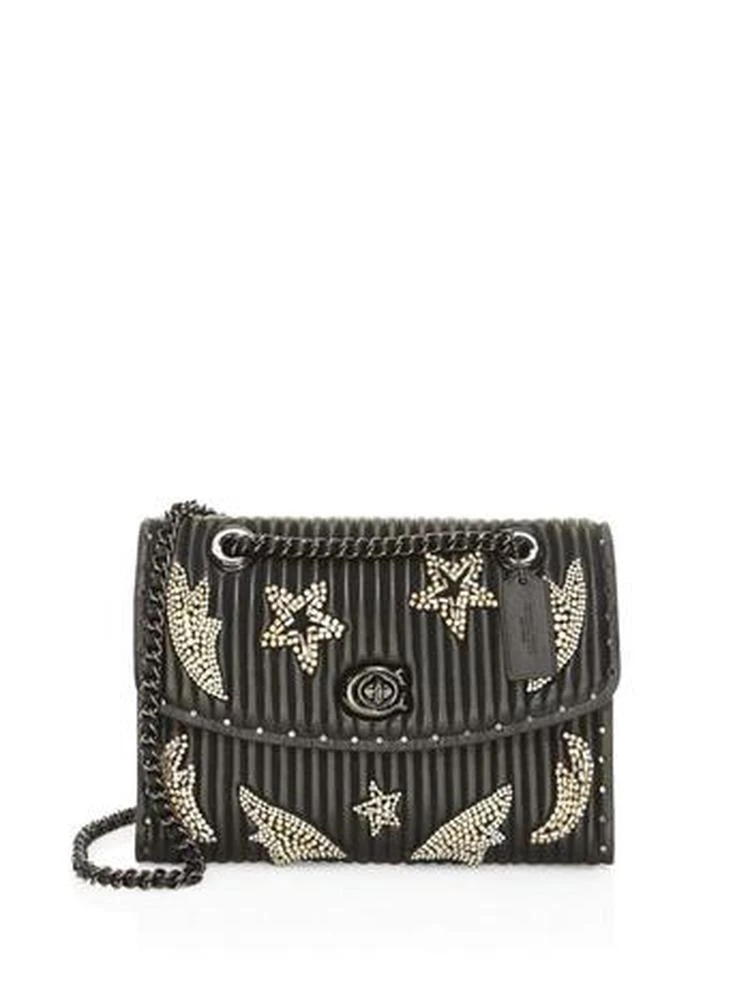 商品Coach|Parker 水晶铆钉饰真皮包包,价格¥3136,第1张图片