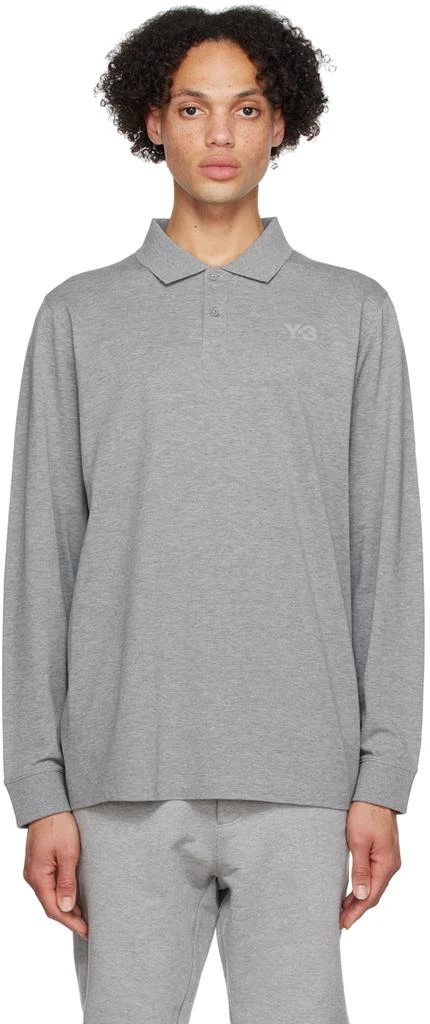 商品Y-3|Gray Classic Polo,价格¥442,第1张图片