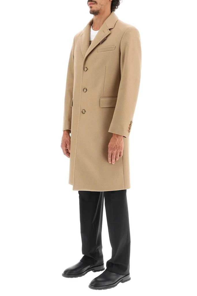 商品Burberry|Burberry wool and cashmere coat with patch,价格¥11806,第4张图片详细描述