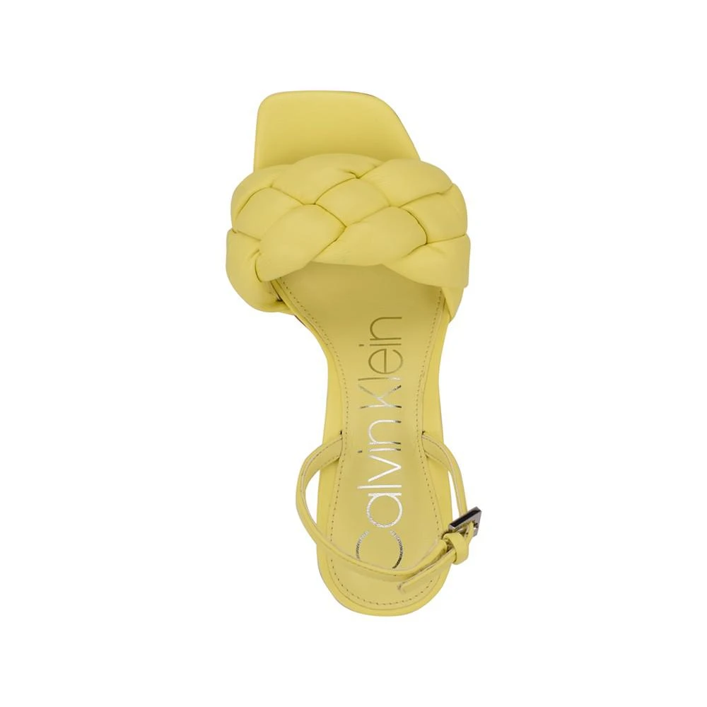 商品Calvin Klein|Women's Bona Braided High Heel Dress Sandals,价格¥406,第4张图片详细描述