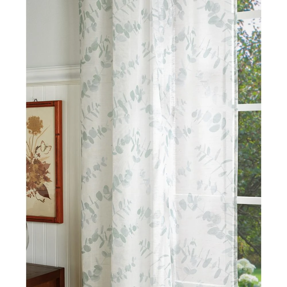 Eucalyptus Poletop Curtain Panel, 95", Created For Macy's 商品