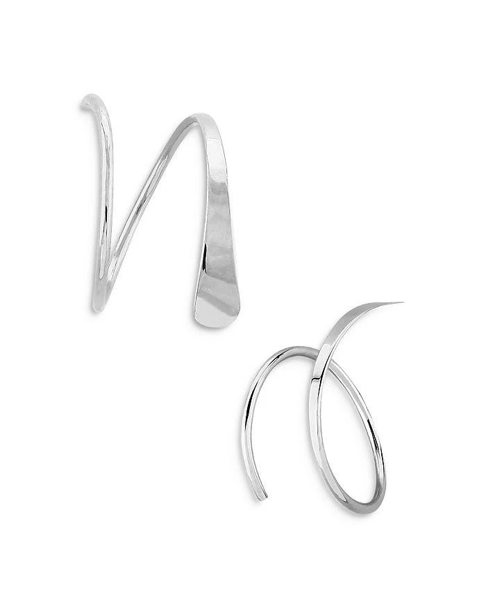 商品Moon & Meadow|14K White Gold Tapered Wire Cuff Earrings - Exclusive,价格¥1649,第1张图片