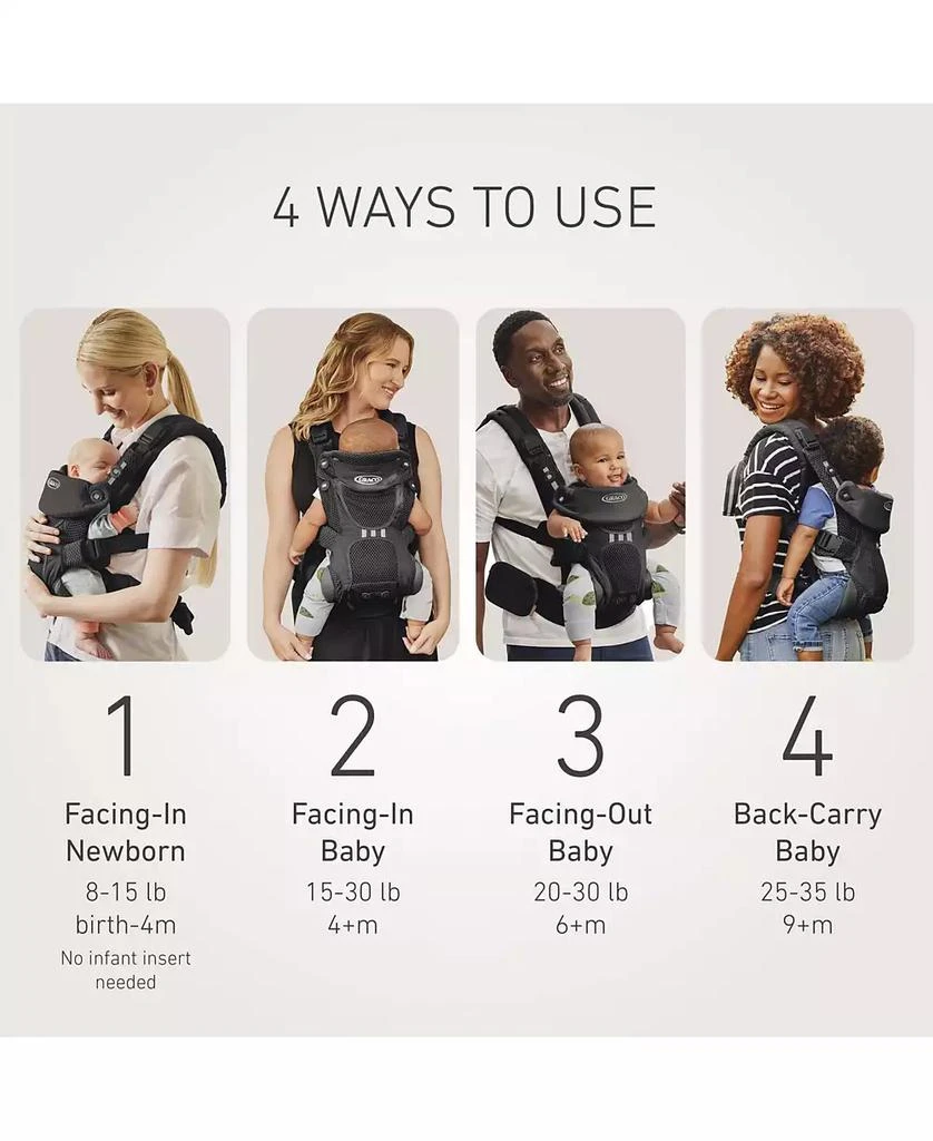 商品Graco|Premier Cradle Me 4-in-1 Baby Carrier,价格¥1496,第3张图片详细描述