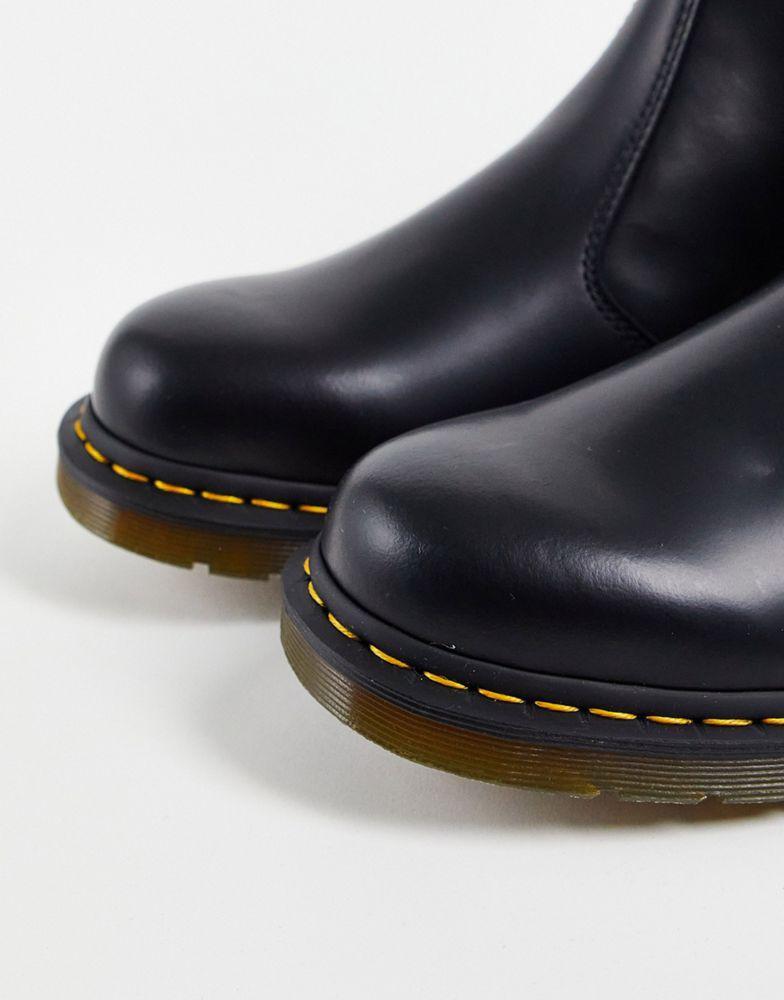 商品Dr. Martens|Dr Martens 2976 YS chelsea boots in black smooth,价格¥1345,第6张图片详细描述