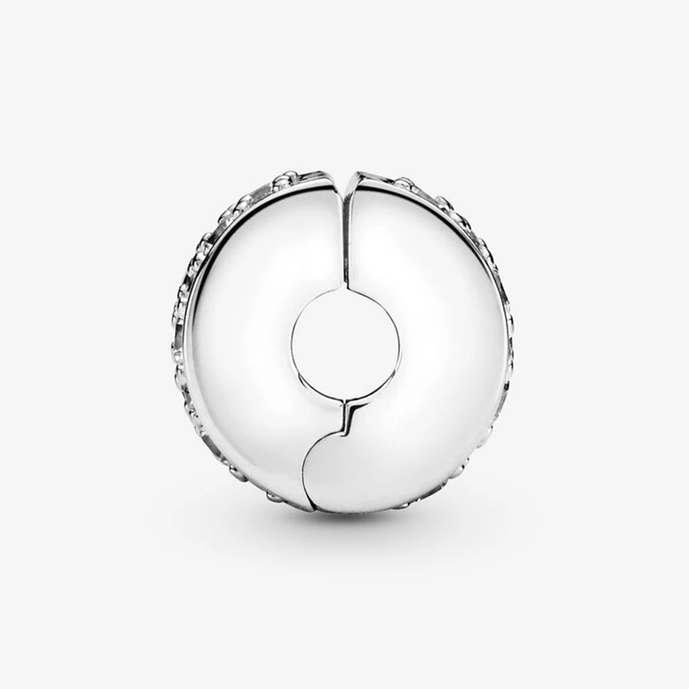 PANDORA 潘多拉 闪烁优雅925银硅胶女士串饰固定夹 791817CZ 商品