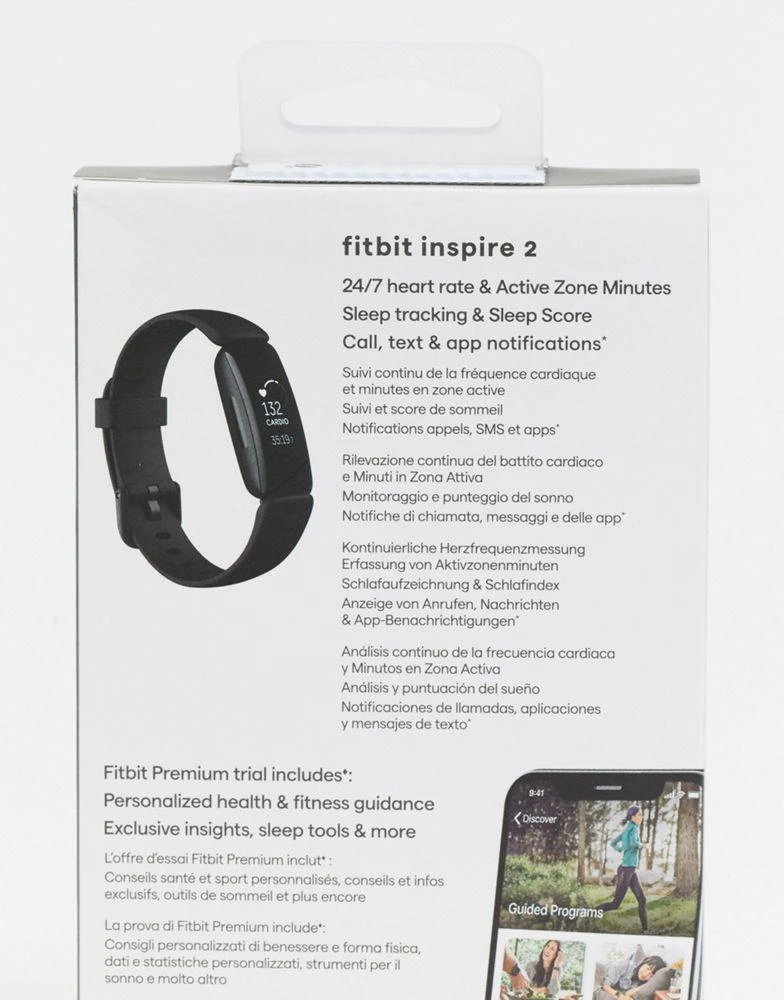 商品Fitbit|Fitbit inspire 2 smart watch in black,价格¥867,第3张图片详细描述