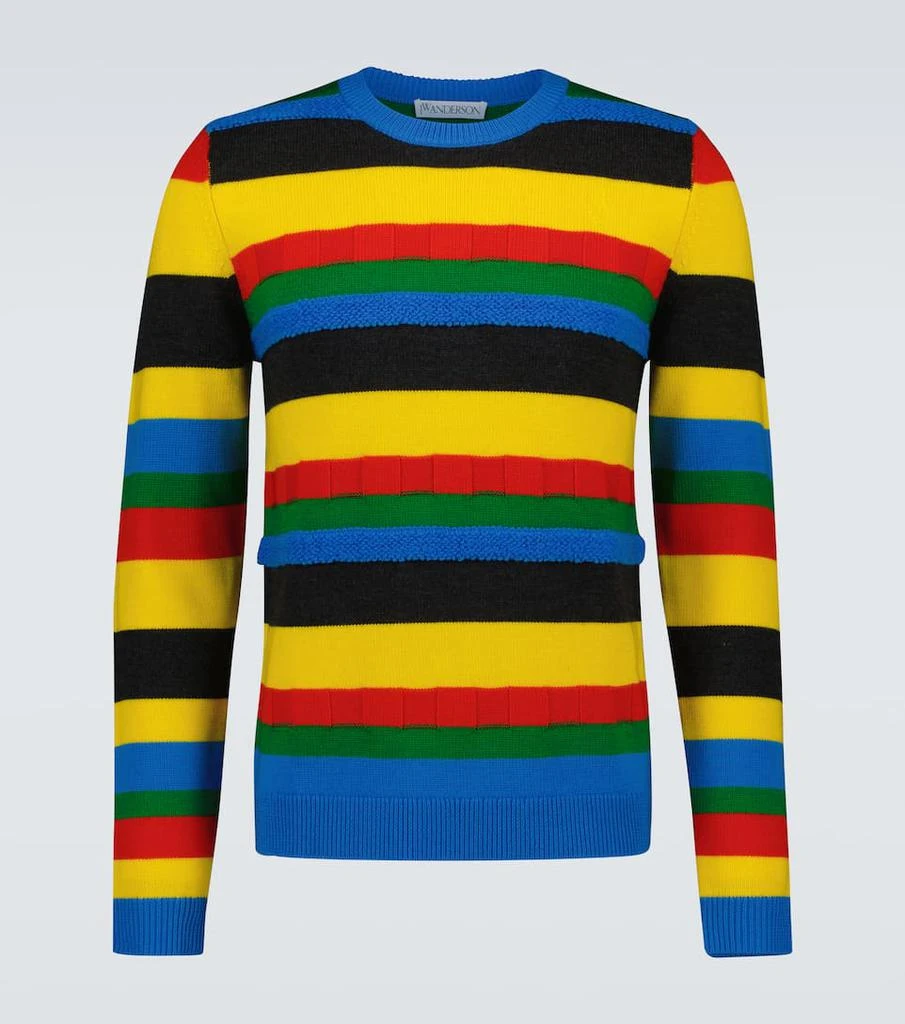 商品JW Anderson|Colorblocked crewneck sweater,价格¥2171,第1张图片