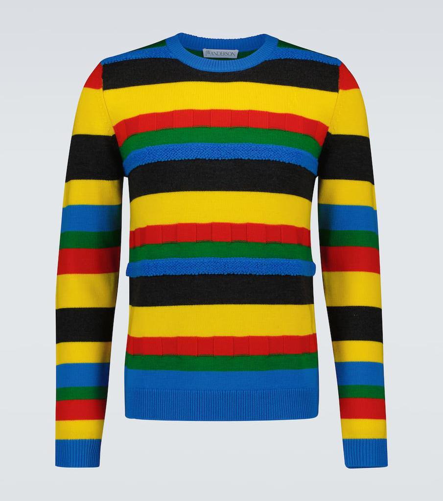 商品JW Anderson|Colorblocked crewneck sweater,价格¥1892,第1张图片