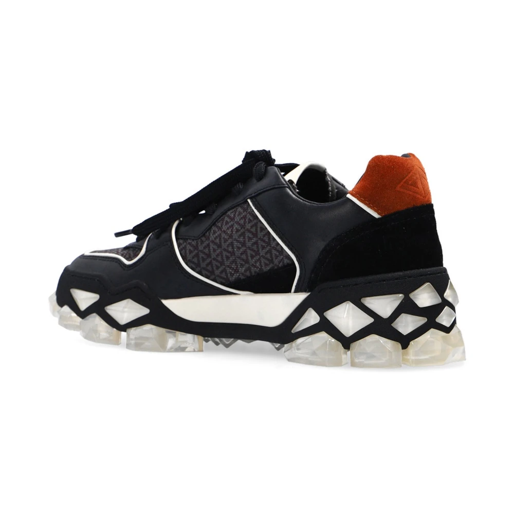 JIMMY CHOO 黑色女士运动鞋 DIAMOND-X-TRAINERF-FHF-X-BLACK-MIX 商品