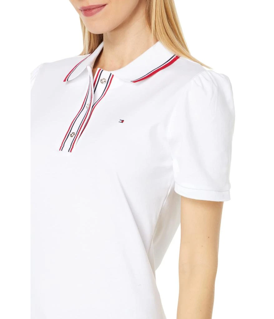 商品Tommy Hilfiger|Short Sleeve Puff Sleeve Polo,价格¥371,第3张图片详细描述