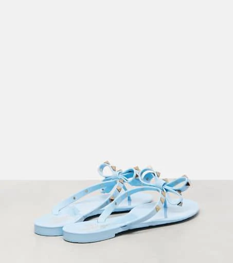 商品Valentino|Rockstud PVC材质夹趾凉鞋,价格¥4643,第2张图片详细描述