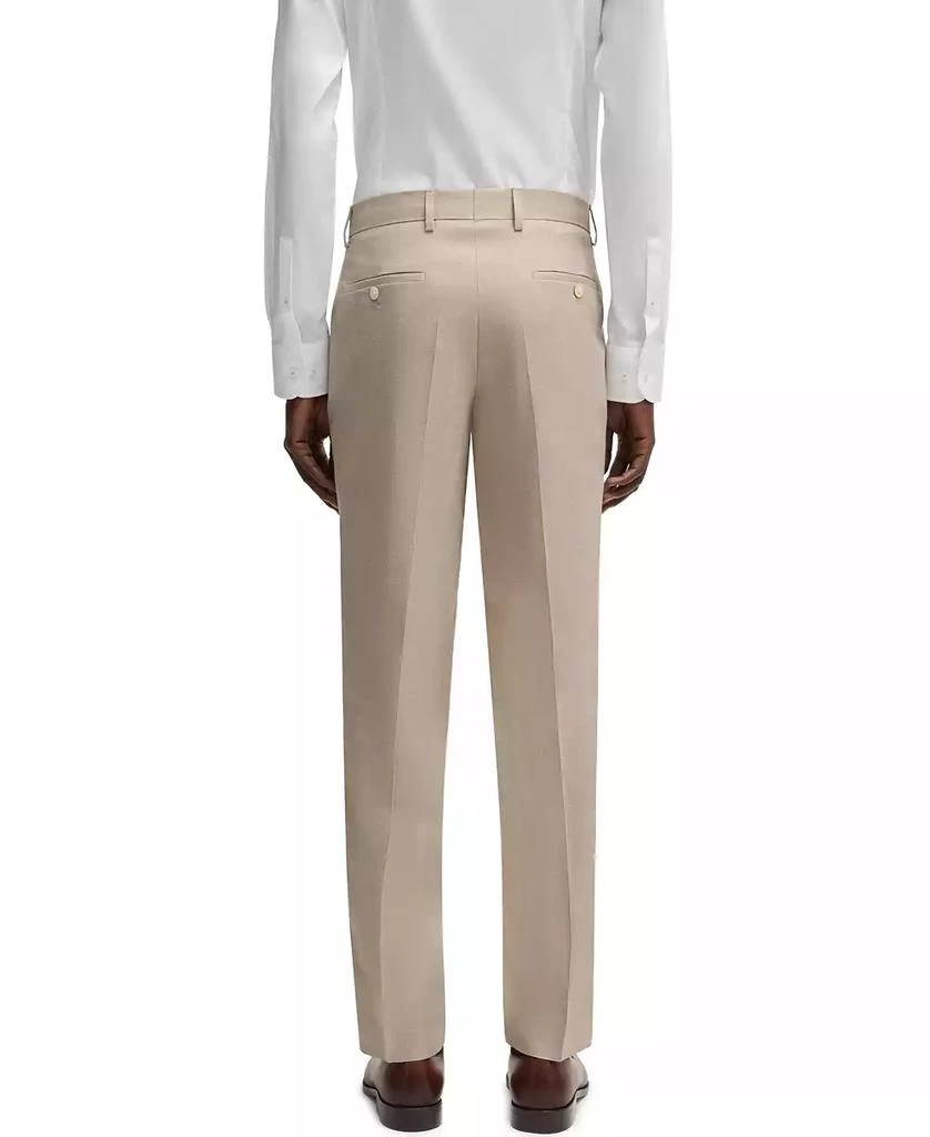 商品Hugo Boss|Men's Micro-Patterned Linen Blend Slim-Fit Suit,价格¥6173,第5张图片详细描述